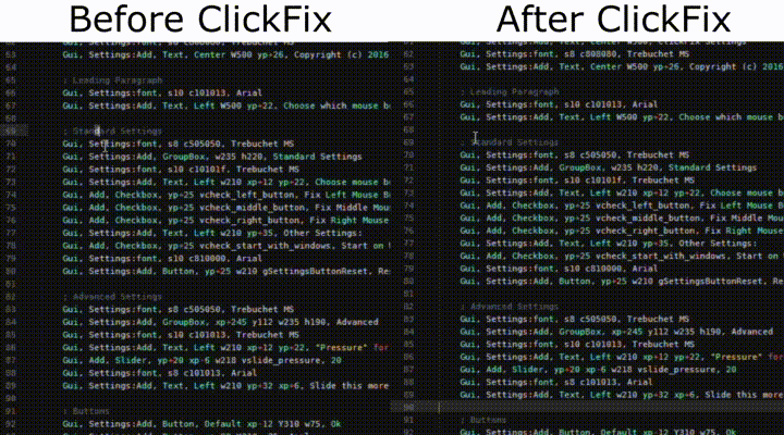 Animated demo of ClickFix in action